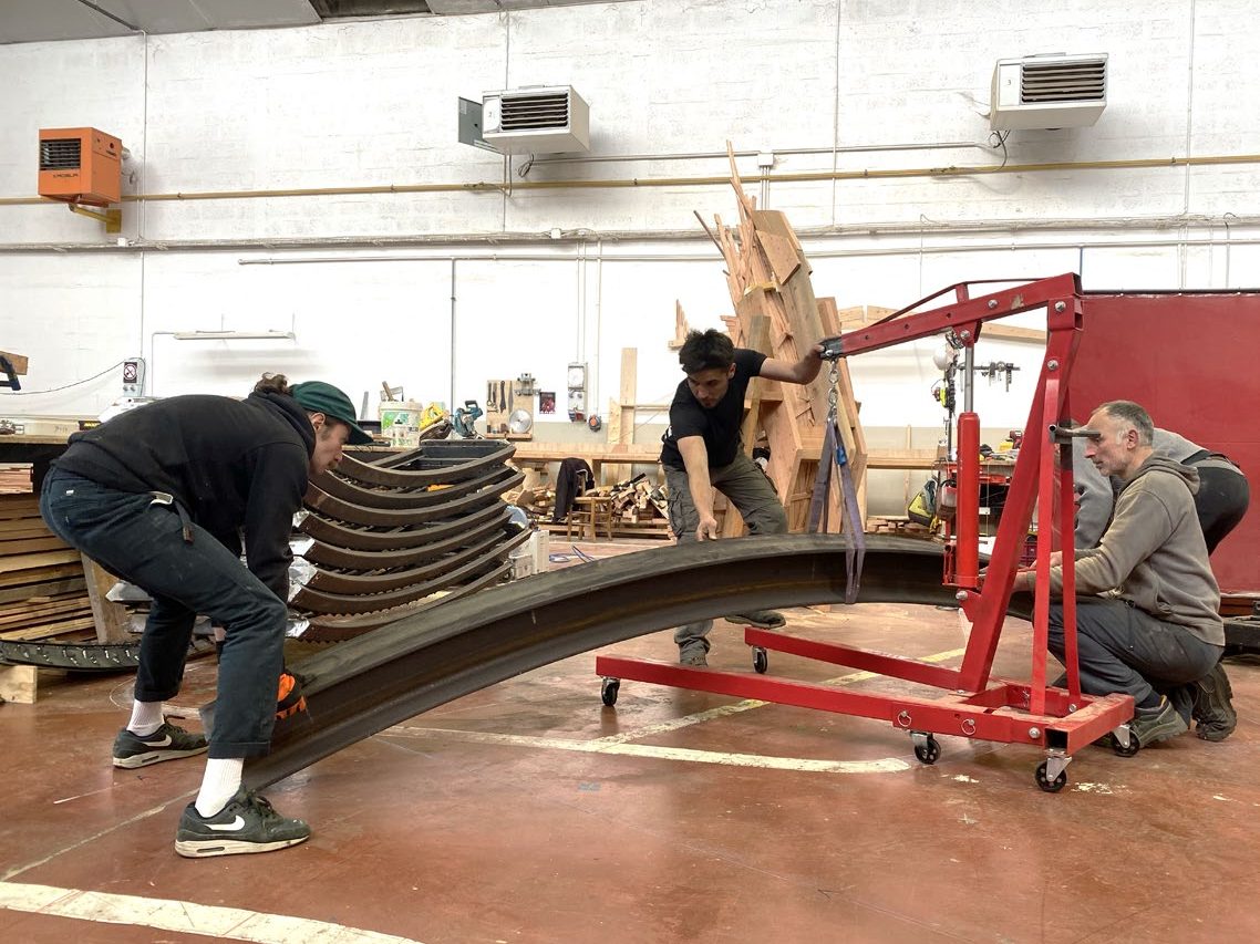 Atelier de cintrage du bois