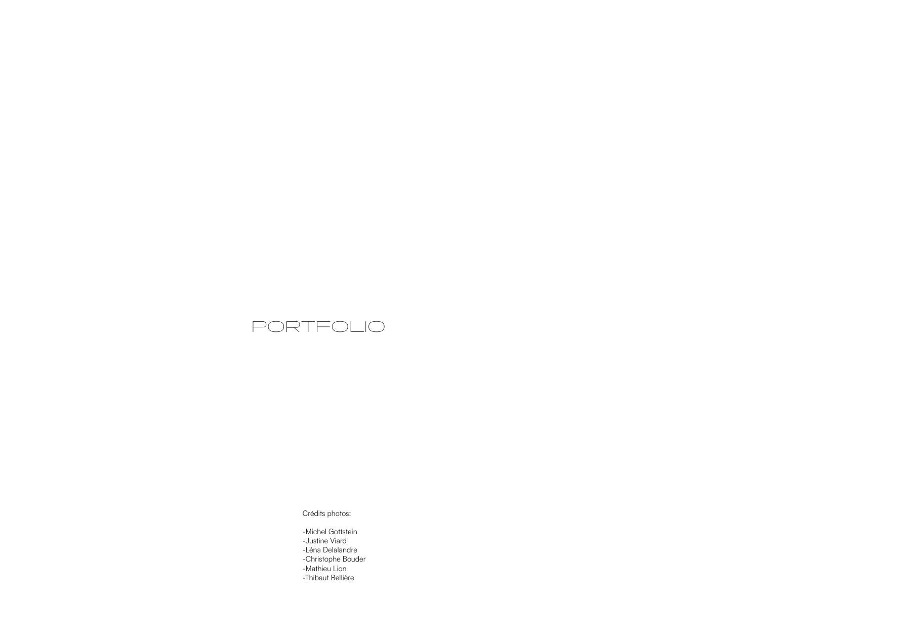 Page 3 du portfolio : Portfolio