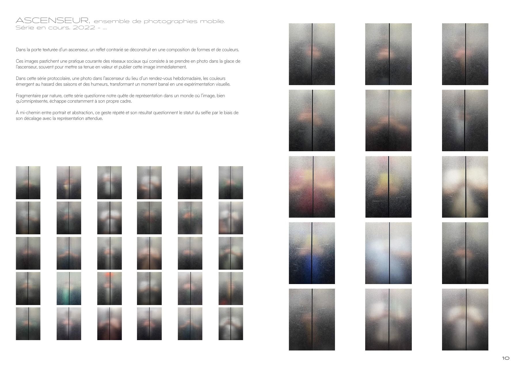 Page 16 du portfolio : Ascenseur